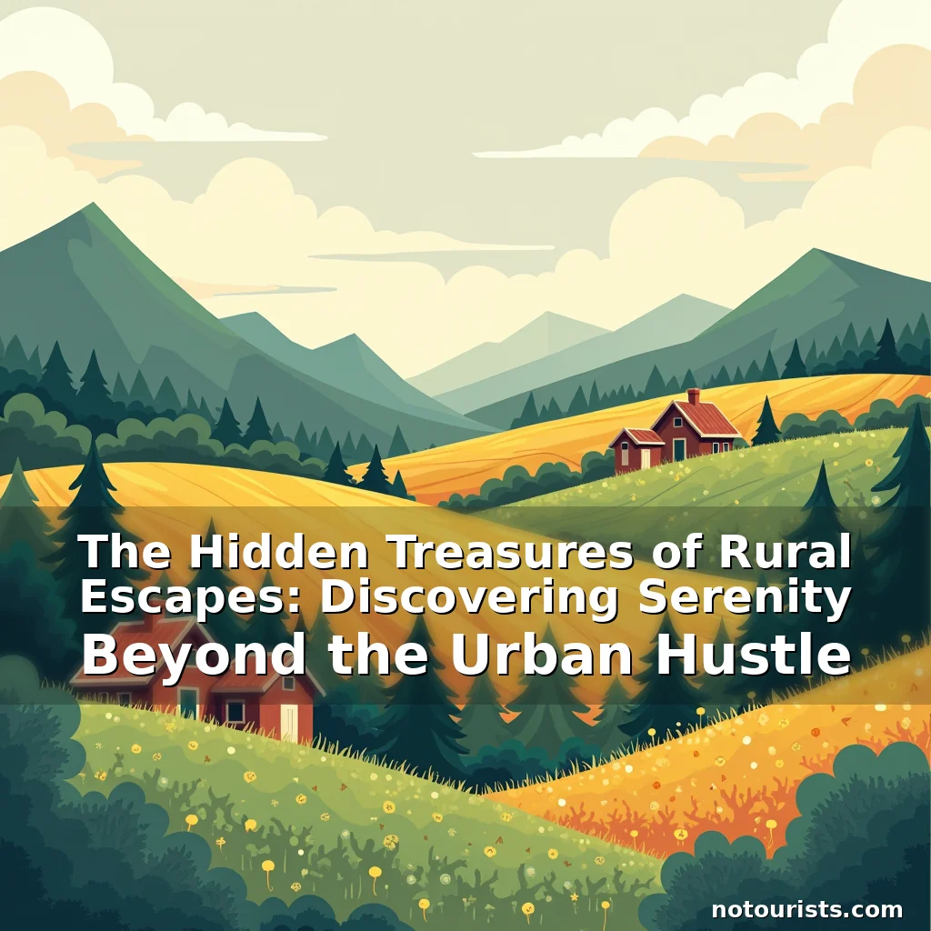 Read more about the article The Hidden Treasures of Rural Escapes: Discovering Serenity Beyond the Urban Hustle