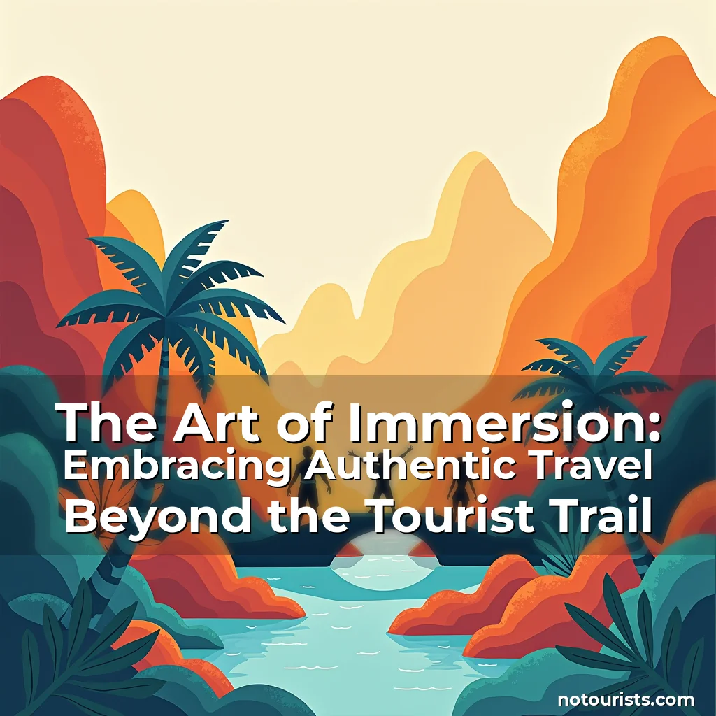 Read more about the article The Art of Immersion: Embracing Authentic Travel Beyond the Tourist Trail