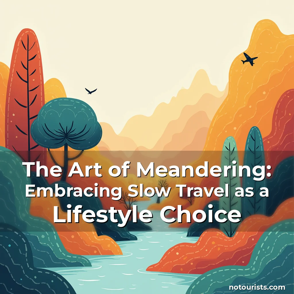 Read more about the article The Art of Meandering: Embracing Slow Travel as a Lifestyle Choice